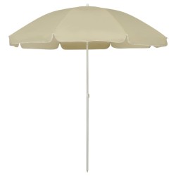 Parasol de plage jaune sable 240 cm 