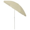 Parasol de plage jaune sable 240 cm 