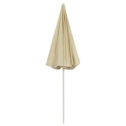 Parasol de plage jaune sable 240 cm 
