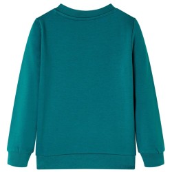Sweatshirt pour enfants vert foncé 140 