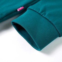 Sweatshirt pour enfants vert foncé 140 