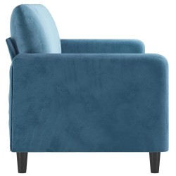Canapé à 3 places Bleu 180 cm Velours 