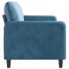 Canapé à 3 places Bleu 180 cm Velours 