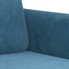 Canapé à 3 places Bleu 180 cm Velours 
