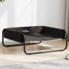 Lit surélevé pour chien anthracite tissu Oxford et acier 