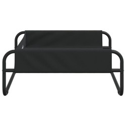Lit surélevé pour chien anthracite tissu Oxford et acier 