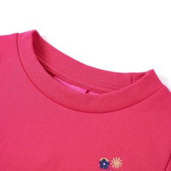 Sweatshirt pour enfants rose vif 140 