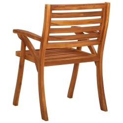 Chaises de jardin lot de 6 Bois d'acacia solide 