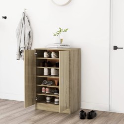 Armoire à chaussures Chêne Sonoma 60x35x92 cm Bois d’ingénierie 