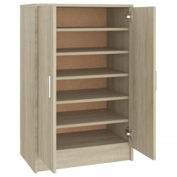 Armoire à chaussures Chêne Sonoma 60x35x92 cm Bois d’ingénierie 