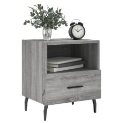 Tables de chevet 2 pcs sonoma gris 40x35x47,5 cm 