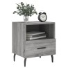 Tables de chevet 2 pcs sonoma gris 40x35x47,5 cm 