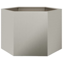 Jardinière hexagone 69x60x45 cm acier patinable 