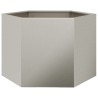 Jardinière hexagone 69x60x45 cm acier patinable 