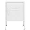 Tables de chevet 2 pcs Blanc 35x35x51 cm Acier 