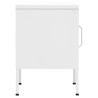 Tables de chevet 2 pcs Blanc 35x35x51 cm Acier 