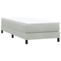 Sommier à lattes de lit sans matelas 80x210 cm velours 