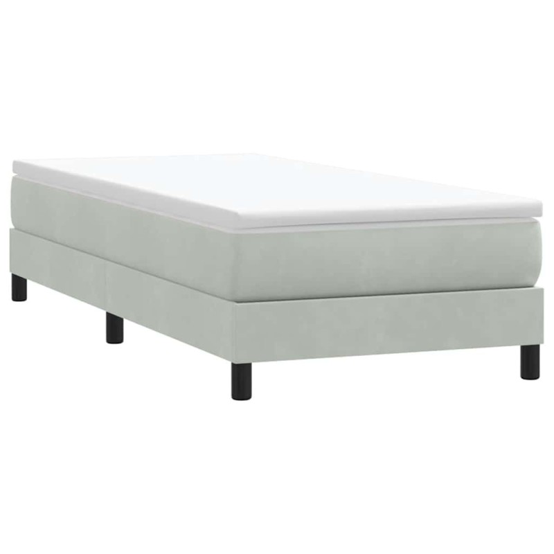 Sommier à lattes de lit sans matelas 80x210 cm velours Sommier à lattes de lit sans matelas 80x210 cm velours