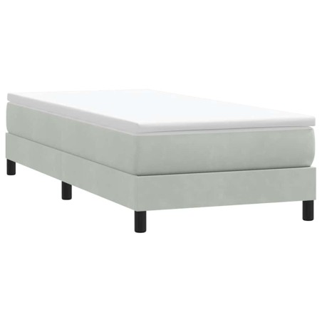 Sommier à lattes de lit sans matelas 80x210 cm velours 
