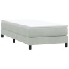 Sommier à lattes de lit sans matelas 80x210 cm velours 