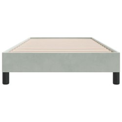 Sommier à lattes de lit sans matelas 80x210 cm velours 