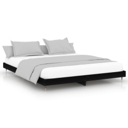 Cadre de lit sans matelas noir 120x200 cm 