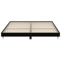 Cadre de lit sans matelas noir 120x200 cm 