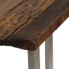 Table console Bois de récupération et acier 120x35x76 cm 