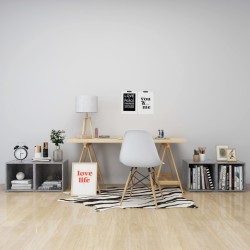 Meubles TV 4 pcs gris béton 37x35x37 cm bois d’ingénierie 