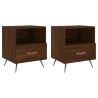 Tables de chevet 2 pcs chêne marron 40x35x47,5 cm 