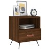 Tables de chevet 2 pcs chêne marron 40x35x47,5 cm 