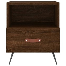 Tables de chevet 2 pcs chêne marron 40x35x47,5 cm 