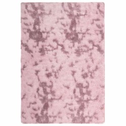 Tapis Shaggy à poils longs NAVARRA rose poudré 200x290 cm 