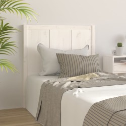Tête de lit Blanc 80,5x4x100 cm Bois massif de pin 