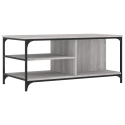 Table basse Sonoma gris 100x50x45 cm Bois d'ingénierie 