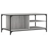 Table basse Sonoma gris 100x50x45 cm Bois d'ingénierie 