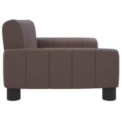 Canapé pour enfants marron 70x45x30 cm similicuir 