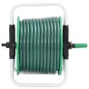 Enrouleur de tuyau vert sur pied avec tuyau de 30 m PVC 