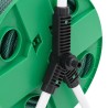 Enrouleur de tuyau vert sur pied avec tuyau de 30 m PVC 