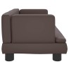 Lit pour chien marron 60x40x30 cm similicuir 