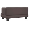 Lit pour chien marron 60x40x30 cm similicuir 