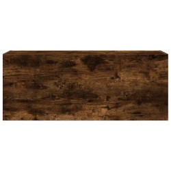 Armoire murale de bain chêne fumé 100x25x40cm bois d'ingénierie 