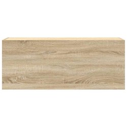 Armoire murale de bain chêne sonoma 100x25x40cm bois ingénierie 