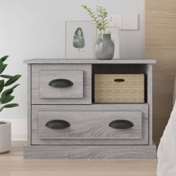 Table de chevet sonoma gris 60x39x45 cm 