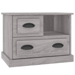 Table de chevet sonoma gris 60x39x45 cm 