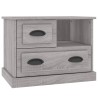 Table de chevet sonoma gris 60x39x45 cm 