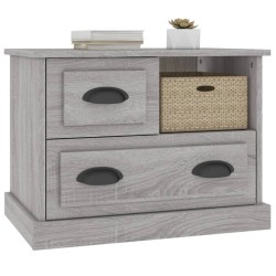 Table de chevet sonoma gris 60x39x45 cm 