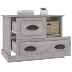 Table de chevet sonoma gris 60x39x45 cm 