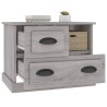 Table de chevet sonoma gris 60x39x45 cm 