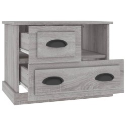 Table de chevet sonoma gris 60x39x45 cm 
